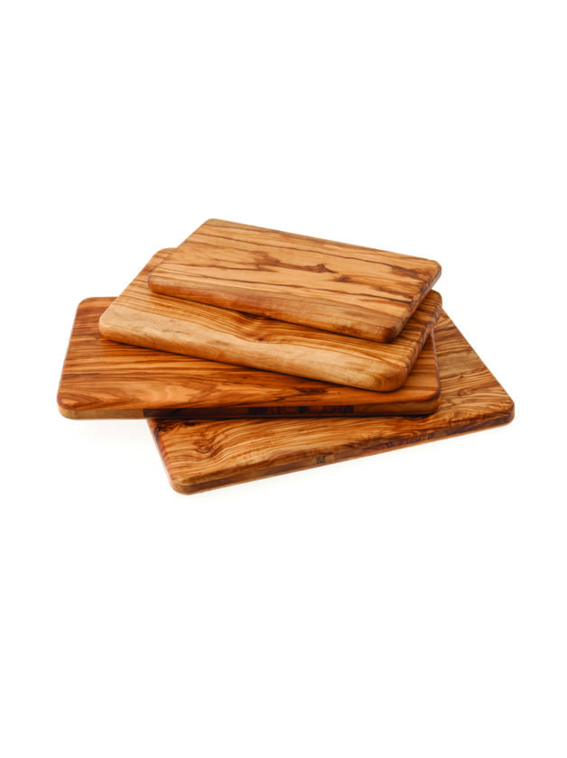Cretan Knives Skalidakis Olive Wood Rectangle Cutting Board 20, 25 & 30cm Cretan Knives Skalidakis Olive Wood Rectangle Cutting Board 20, 25 & 30cm