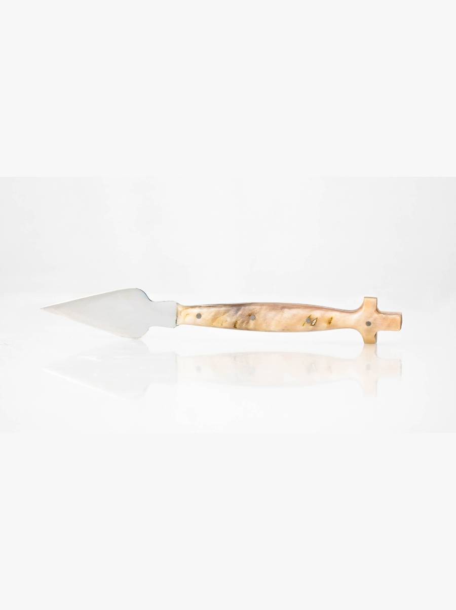 Χειροποίητη Ιερατική Λόγχη Ανοξείδωτη με Λαβή Από Κέρατο Κριού Χειροποίητη Ιερατική Λόγχη Ανοξείδωτη με Λαβή Από Κέρατο Κριού