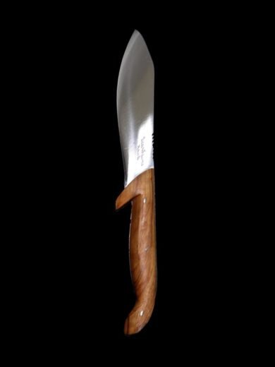 Survival knife with wooden handle 15cm