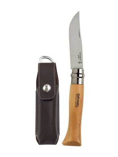 Opinel Traditional Inox Σουγιάς Με Λαβή Από Οξιά Και Θήκη Για Ζώνη N°08 Opinel Traditional Inox Σουγιάς Με Λαβή Από Οξιά Και Θήκη Για Ζώνη N°08
