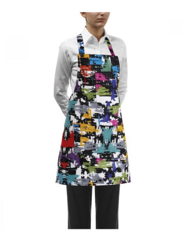 Egochef Bib Apron Short With Prints Graphic Egochef Bib Apron Short With Prints Graphic