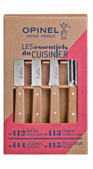 Opinel Les Essentiels Σετ Μαχαιριών Κουζίνας Natural 4 τμχ Opinel Les Essentiels Σετ Μαχαιριών Κουζίνας Natural 4 τμχ