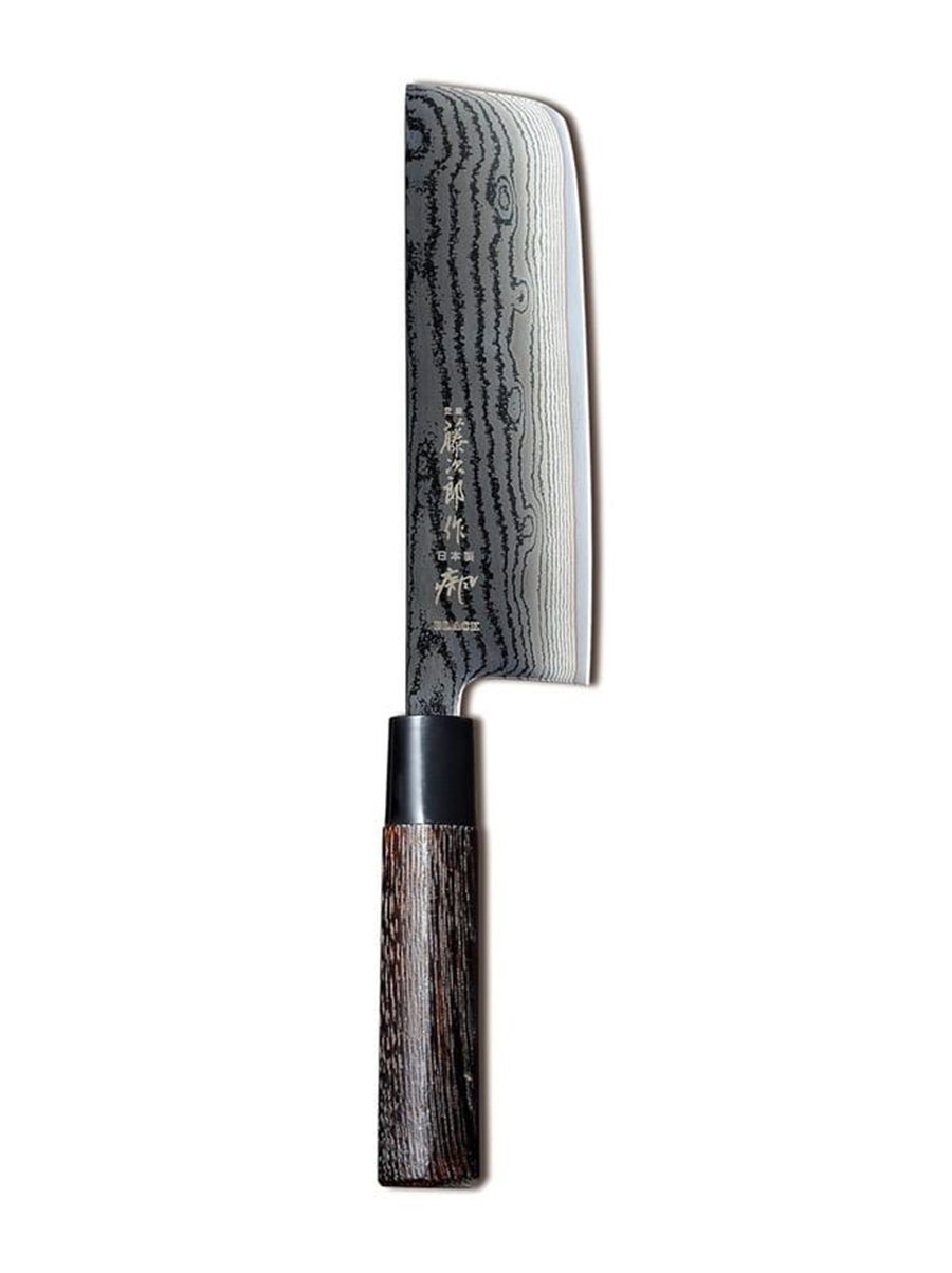 Tojiro Shippu Black DP Damascus Μαχαίρι Λαχανικών Nakiri Με Λαβή Καστανιάς 16,5 εκ Tojiro Shippu Black DP Damascus Μαχαίρι Λαχανικών Nakiri Με Λαβή Καστανιάς 16,5 εκ