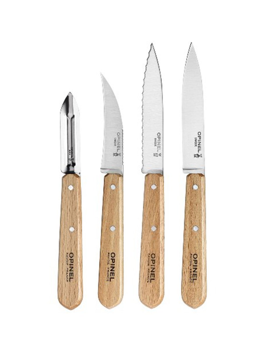 Opinel Les Essentiels Σετ Μαχαιριών Κουζίνας Natural 4 τμχ Opinel Les Essentiels Σετ Μαχαιριών Κουζίνας Natural 4 τμχ