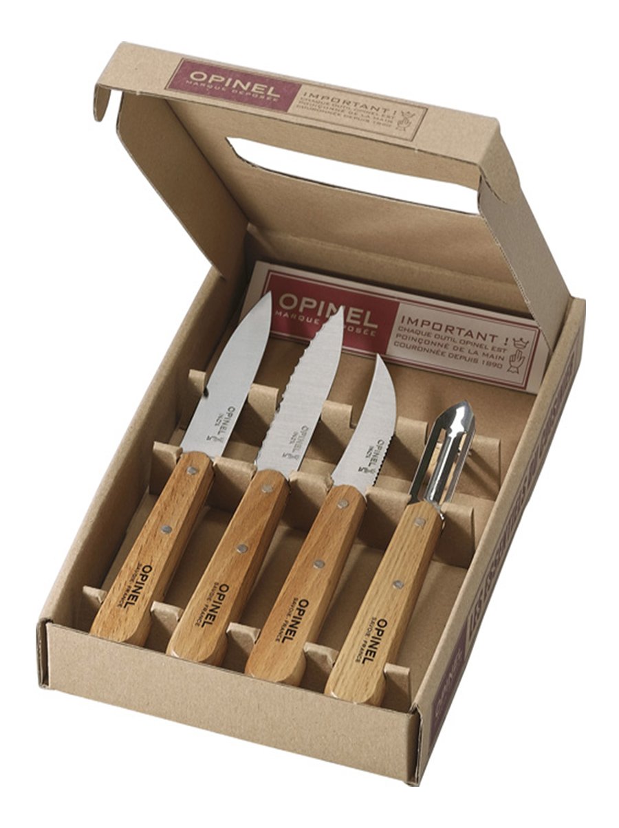 Opinel Les Essentiels Σετ Μαχαιριών Κουζίνας Natural 4 τμχ Opinel Les Essentiels Σετ Μαχαιριών Κουζίνας Natural 4 τμχ
