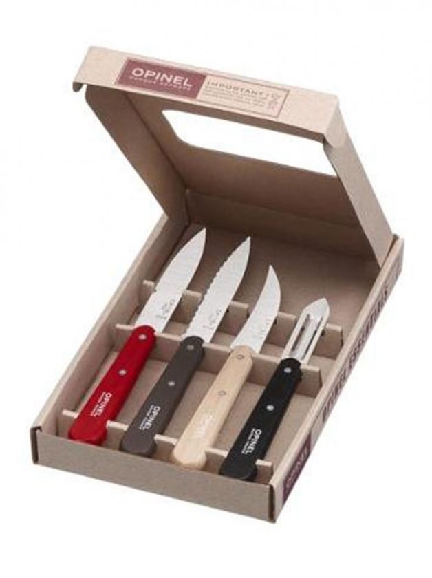 Opinel Les Εssentiels Loft Set Of 4 Kitchen Knives Opinel Les Εssentiels Loft Set Of 4 Kitchen Knives