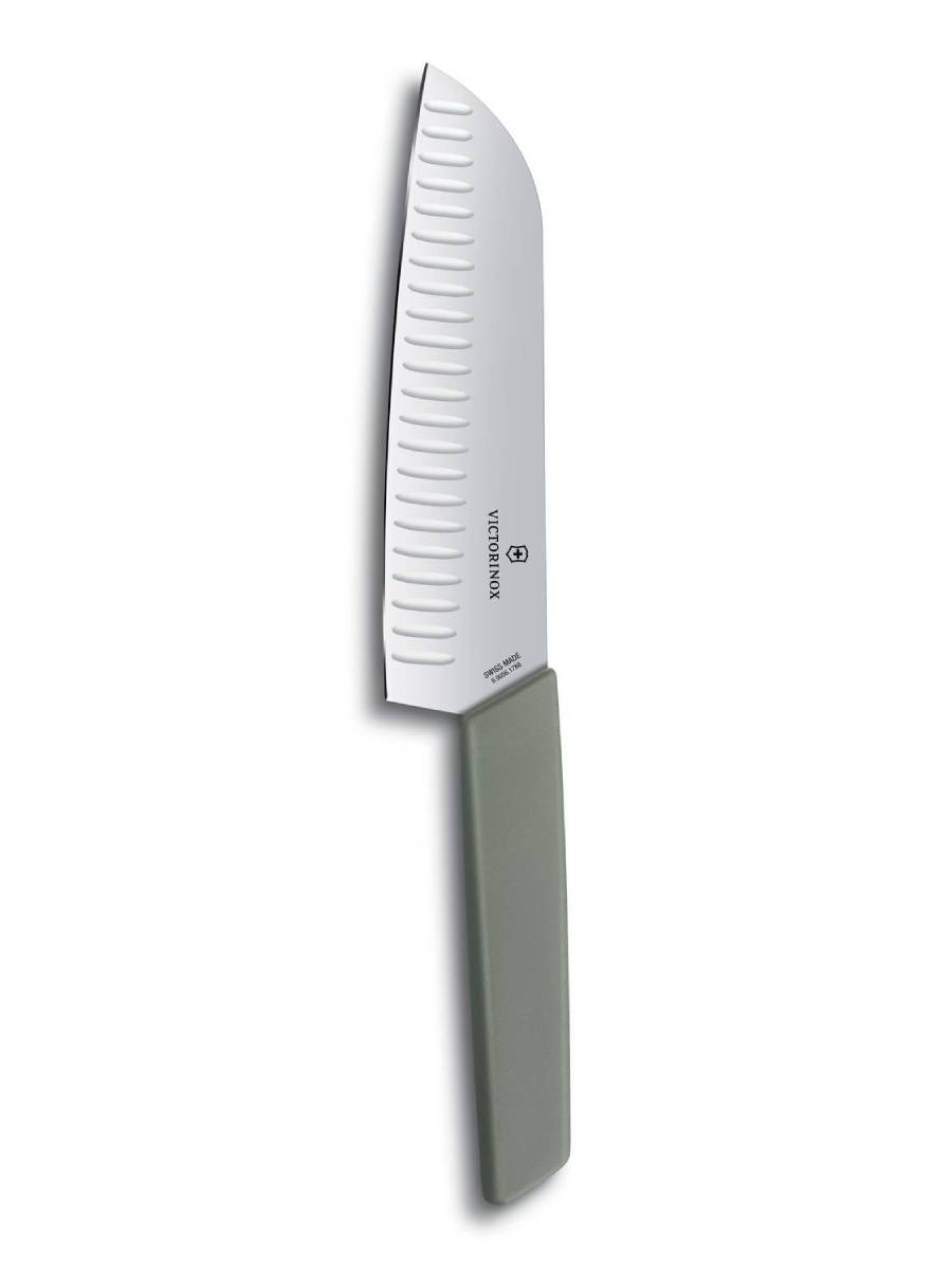 Victorinox Swiss Modern Μαχαίρι Γενικής Χρήσης Santoku Με Εσοχές Σε Διάφορα Χρώματα 17 εκ Victorinox Swiss Modern Μαχαίρι Γενικής Χρήσης Santoku Με Εσοχές Σε Διάφορα Χρώματα 17 εκ