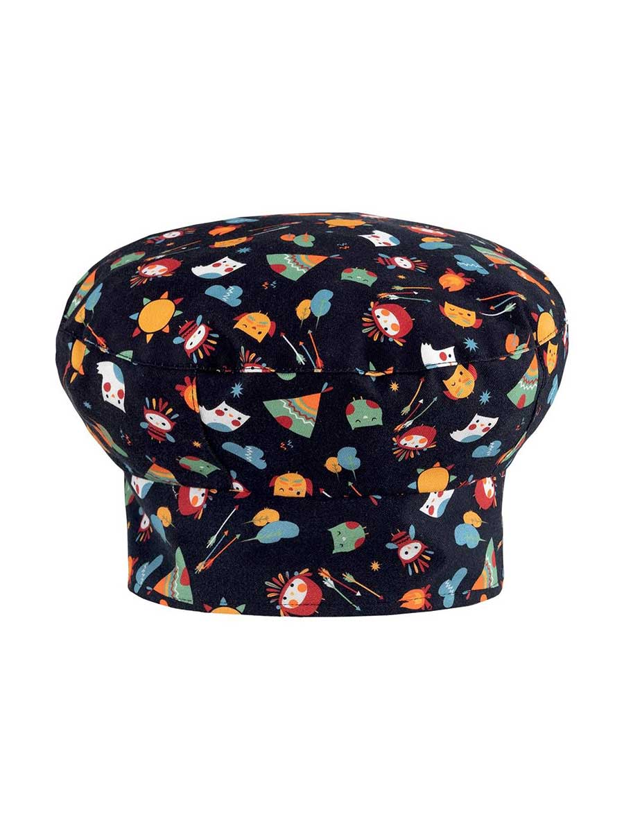 Giblor's Chef Hat Black With Pints Indian Owls Giblor's Chef Hat Black With Pints Indian Owls