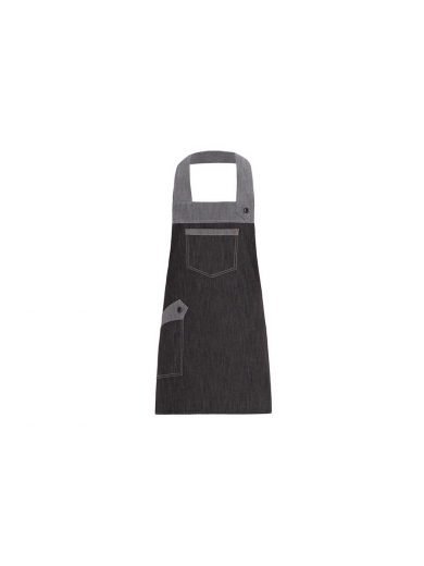 Giblor's Bib Apron Short Luna Grey Black