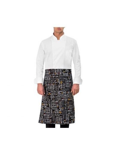 Giblor's Waist Apron Black Zagabria With Prints Menu Giblor's Waist Apron Black Zagabria With Prints Menu
