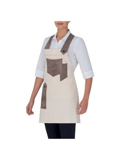 Giblor's Bib Apron Short Luna Beige
