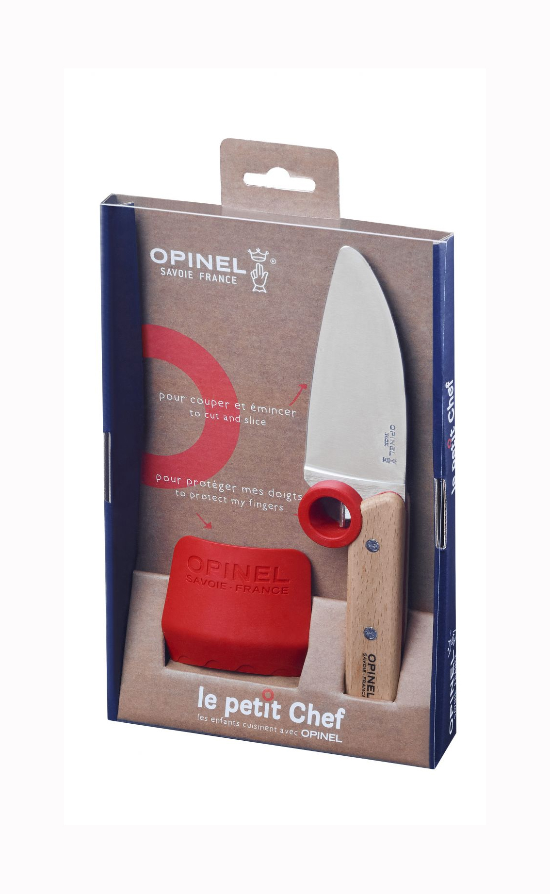 Opinel "Le Petit Chef" Knife and Finger Guard Opinel "Le Petit Chef" Knife and Finger Guard