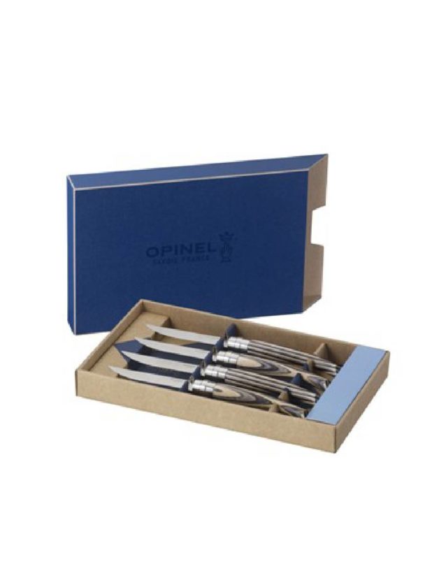 Opinel Traditional Set Of 4 Handmade Knives With Birch Handle 10 cm Opinel Traditional Set Of 4 Handmade Knives With Birch Handle 10 cm