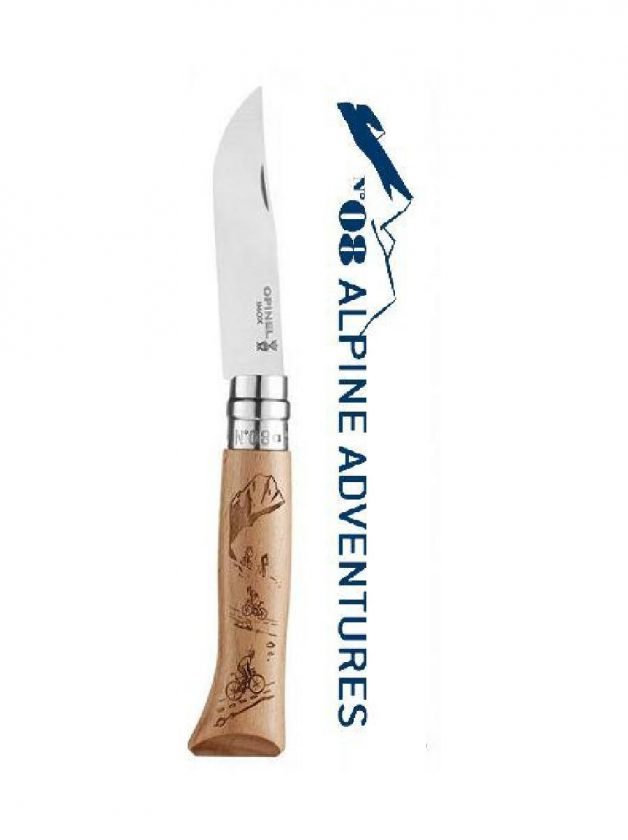 Opinel Traditional Alpine Adventures Pocket Knife Mountain Biking N°08 Opinel Traditional Alpine Adventures Pocket Knife Mountain Biking N°08