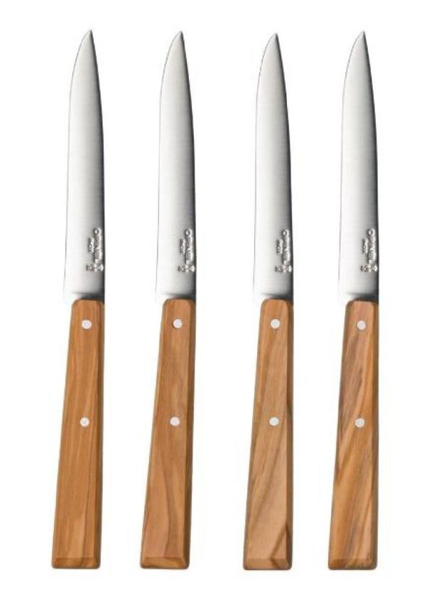 Opinel Bon Appetit Set Of 4 Table Knives With Olive Handles Ν°125 Opinel Bon Appetit Set Of 4 Table Knives With Olive Handles Ν°125