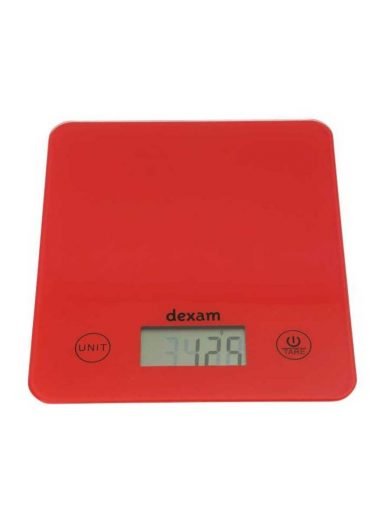 Dexam Ζυγαριά Ηλεκτρονική 5 Κιλών/5000 ml Κόκκινη Dexam Ζυγαριά Ηλεκτρονική 5 Κιλών/5000 ml Κόκκινη