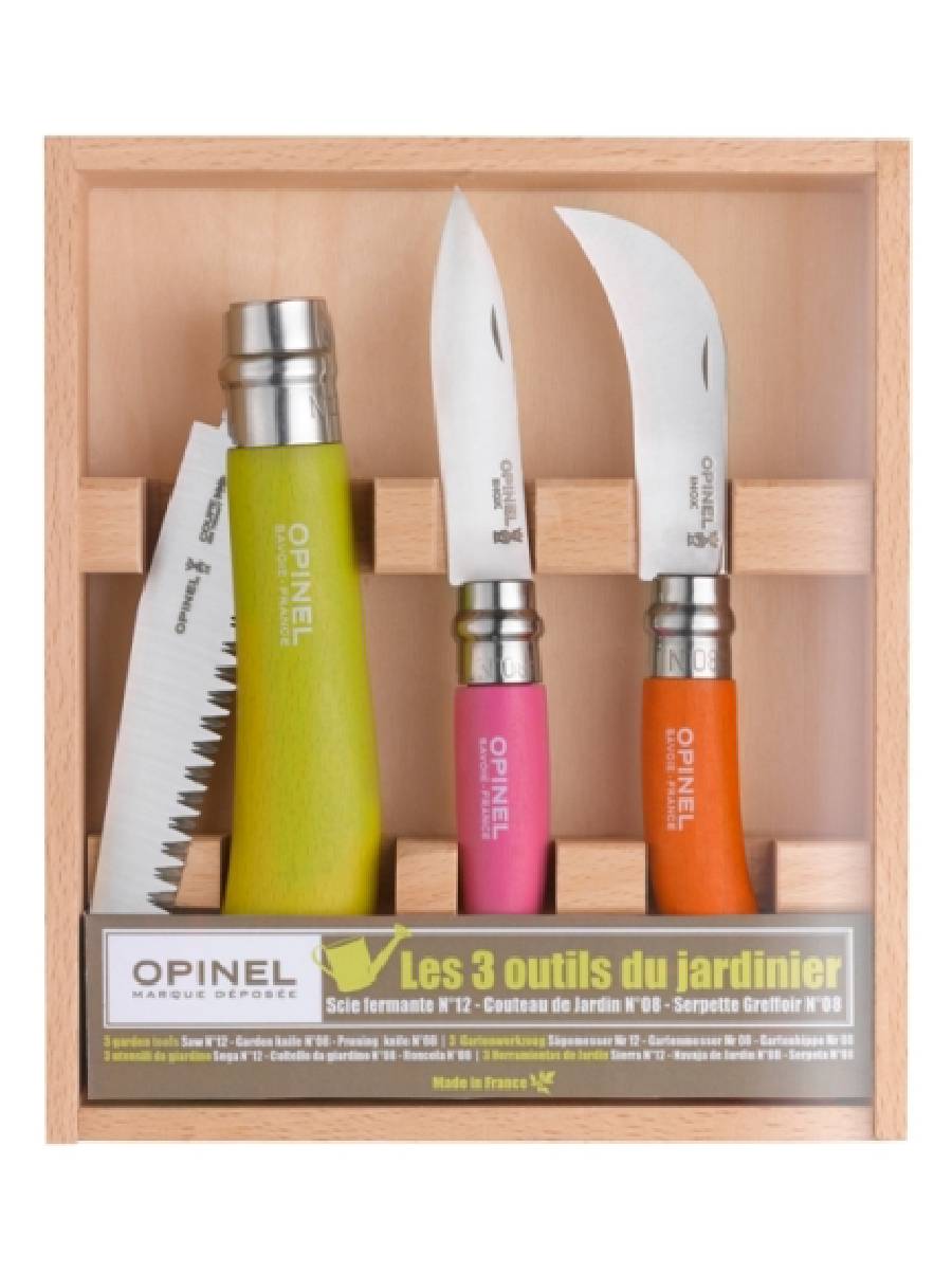 Opinel Traditional Coloured Gardener Tool Box Set Opinel Traditional Coloured Gardener Tool Box Set