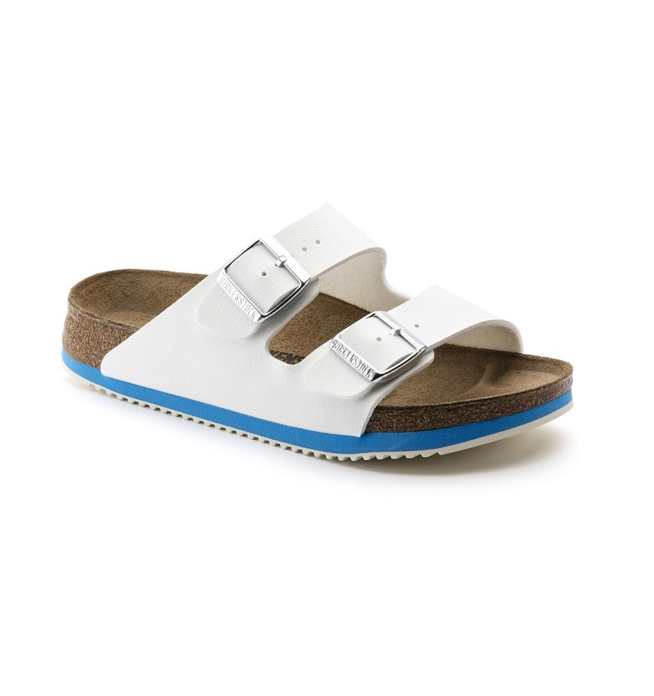 Birkenstock Arizona Unisex White-Blue Birkenstock Arizona Unisex White-Blue